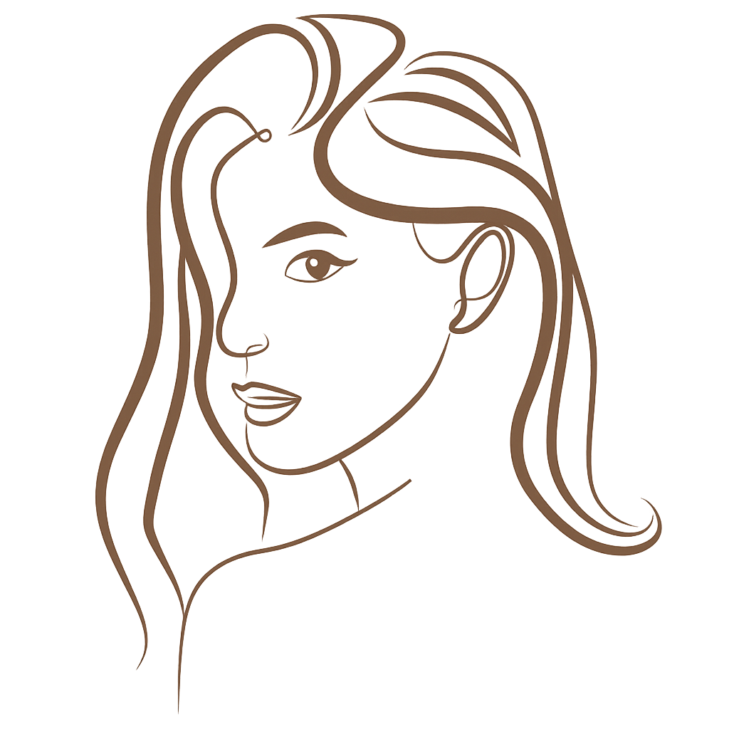 retrato minimalista de mujer